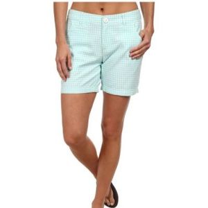 Columbia PFG Super Bonehead gingham shorts.